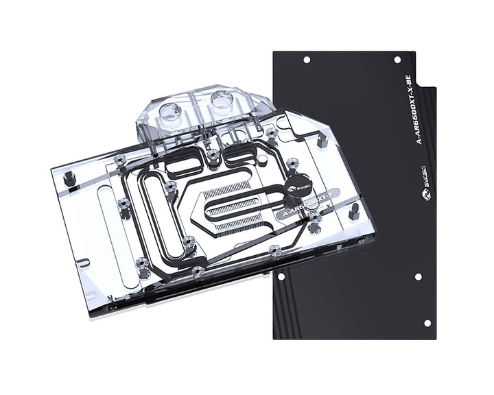 Bykski Full Coverage GPU Water Block and Backplate for ASRock Radeon RX 6600XT Challenger ITX 8GB (A-AR6600XT-X)