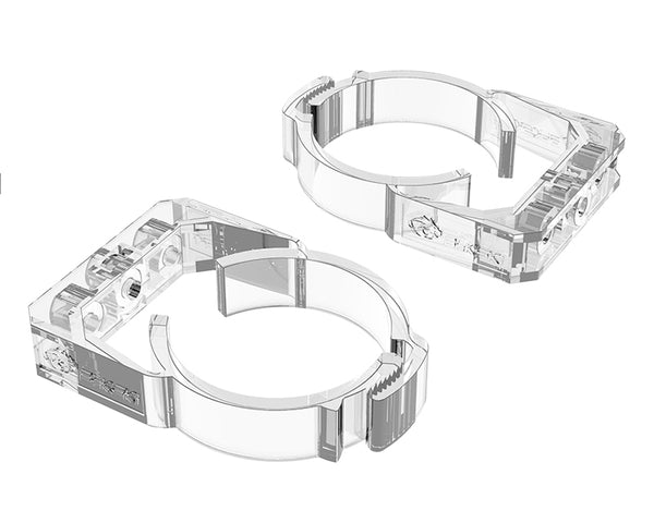 Bykski 50mm Thick Reservoir Mounting Clip - Clear - 2 Pack (B-CT50-RB-V2)