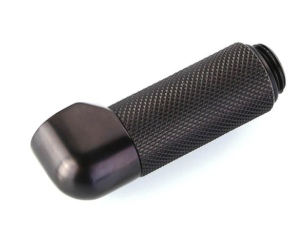 Bykski G 1/4in. Male to Female 90 Degree Rotary 35mm Extension Elbow Fitting (B-RD90-EXJ35) - Black