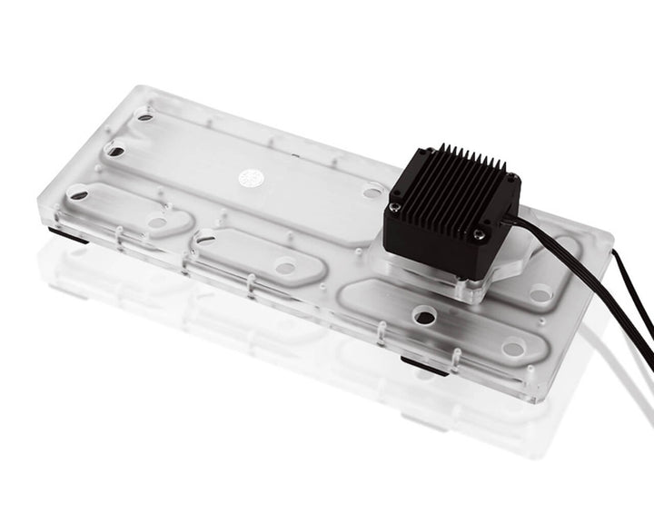 Bykski Distro Plate for Cougar Conquer 2 - Frosted PMMA w/ 5v Addressable RGB (RBW) (RGV-CG-ZFZ-VG-P-F-K)