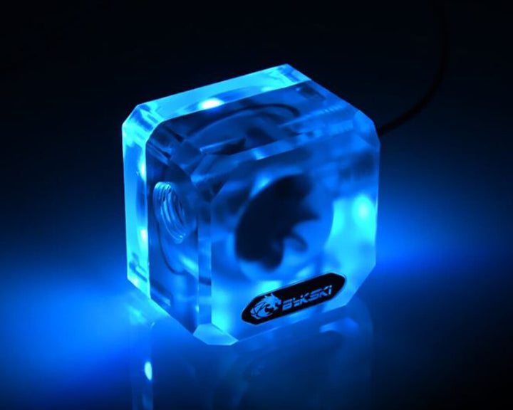 Bykski 3-Way Flow Indicator - Frosted w/ 5v Addressable RGB (RBW) (B-FMpa-V3-X)