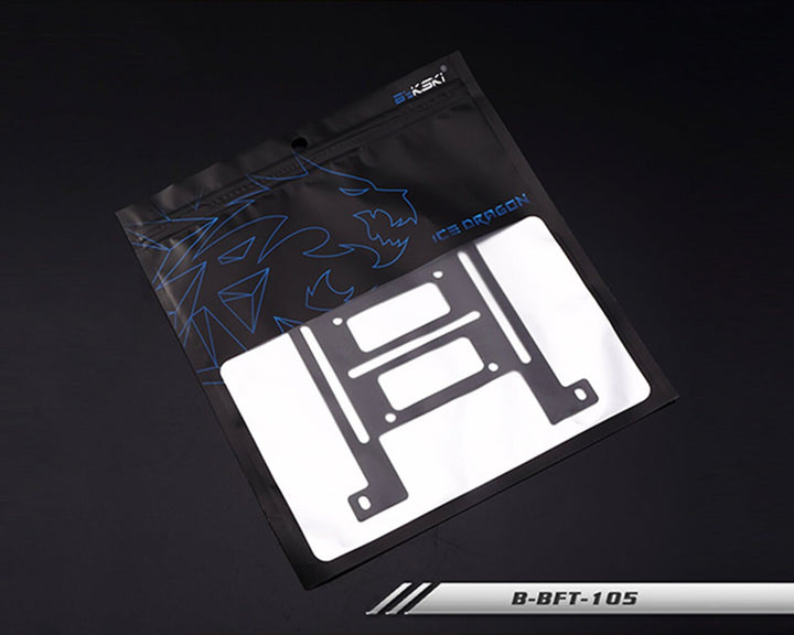 Bykski 120mm Flat Multi Function Water Cooling Bracket - Black (B-BFT-105)