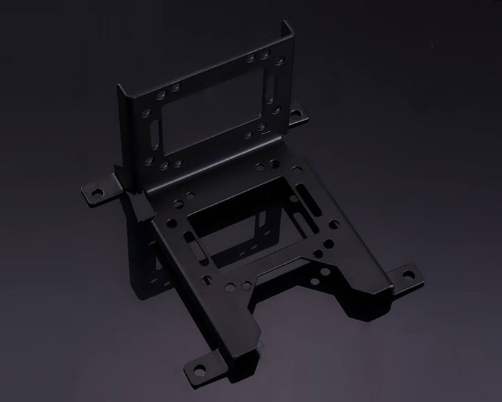 Bykski 120mm Multi Function 90 Degree Shelf Style Water Cooling Bracket - Black (B-PMFS)