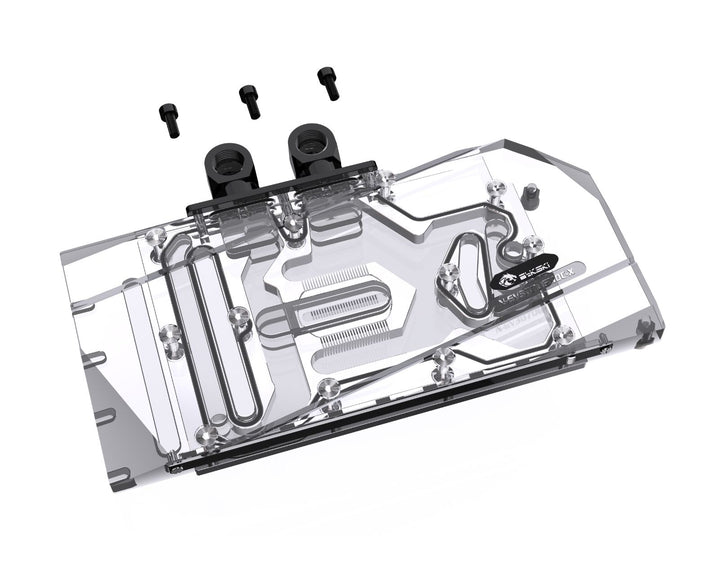 Bykski GPU Block 90 Degree Rotary Bridge Module - Silver (B-VGA-MINI-X)