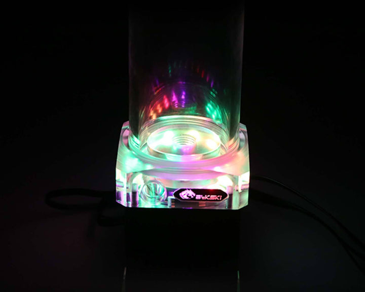 Bykski DDC CP-PMD3COV-X / 100mm PMMA Reservoir Combo - Black w/ 5v A-RGB LED