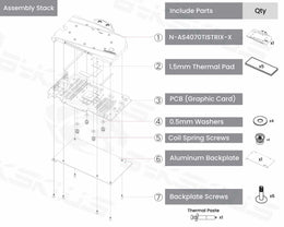 Bykski Full Coverage GPU Water Block and Backplate for ASUS ROG-STRIX GeForce RTX 4070 Ti-O12G-GAMING (N-AS4070TISTRIX-X)