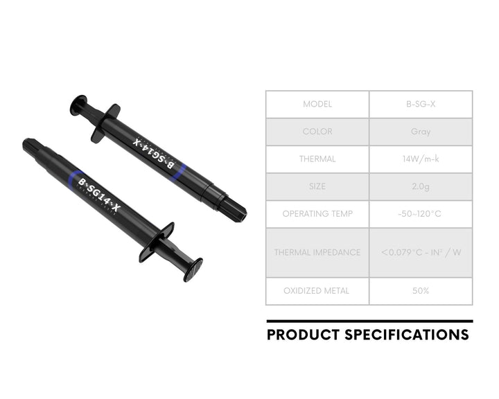 Bykski B-SG14-X High Performance Thermal Grease 2.0 g Thermal Conductivity 14.0 w/m-k (B-SG14-X)