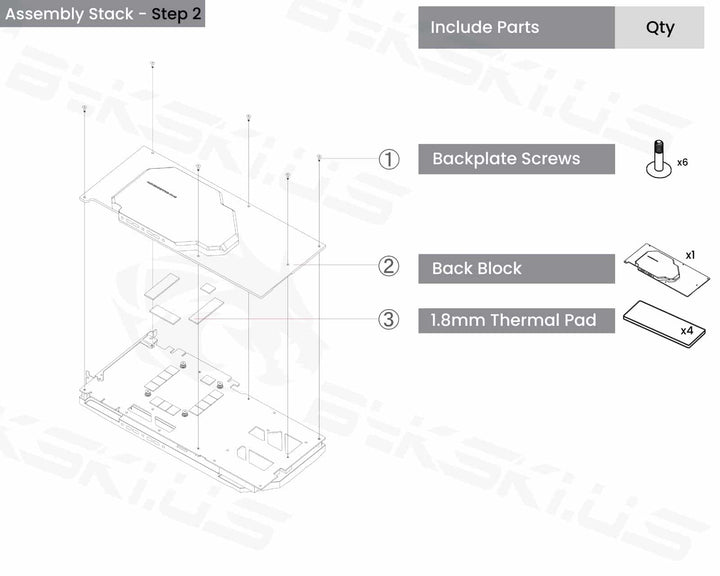 Bykski Full Coverage GPU Water Block w/ Integrated Active Backplate for Zotac RTX 3090 GAMING OC (N-ST3090XG-TC-V2)