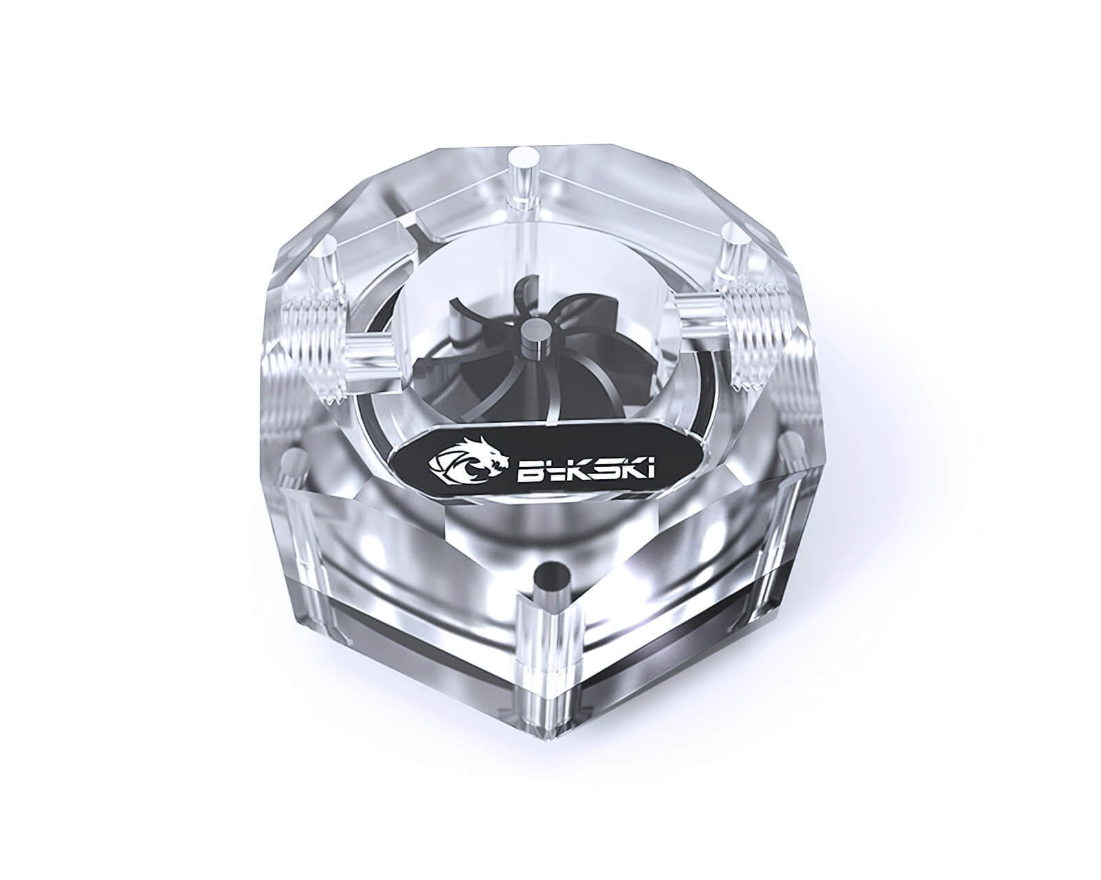 Bykski 6-Sided Flow Indicator w/ 5v Addressable RGB (RBW) (B-FMpa