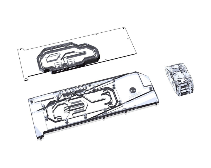 Bykski Full Coverage GPU Water Block w/ Integrated Active Backplate for MSI RTX 3090 Aero 24G  (N-MS3090AERO-TC)