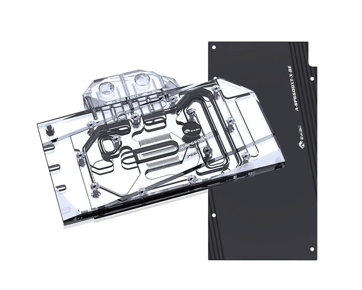 Bykski Full Coverage GPU Water Block and Backplate for Sapphire RX6600 XT Super Platinum (A-SP6600XT-X)