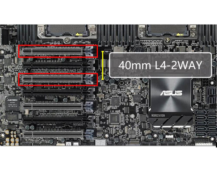 Bykski Dual GPU 40mm SLI/CF Connection Bridge Module Version 3 - Frosted (L4-2WAY)