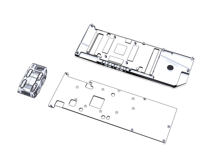 Bykski Full Coverage GPU Water Block w/ Integrated Active Backplate for MSI RTX 3090 Aero 24G  (N-MS3090AERO-TC)