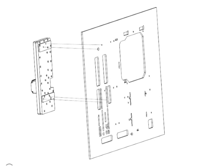 Bykski Distro Plate For InWin 905 - FROSTED PMMA w/ 5v Addressable RGB (RBW)- Pump Included (RGV-INW-905-P-F-K)