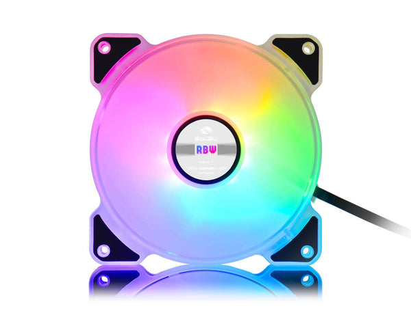 Bykski 120mm x 25mm 5V Addressable RGB(RBW) LED Fan - 1500 RPM / 64.8 CFM (CF-APRBW-V3)