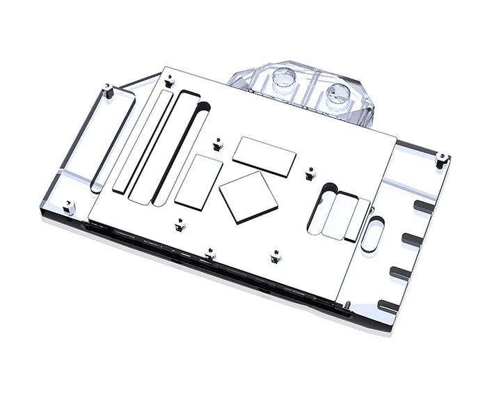 USED:Bykski Full Coverage GPU Water Block and Backplate for ASUS DUAL 6600XT O8G OC Edition (A-AS6600XT-X)