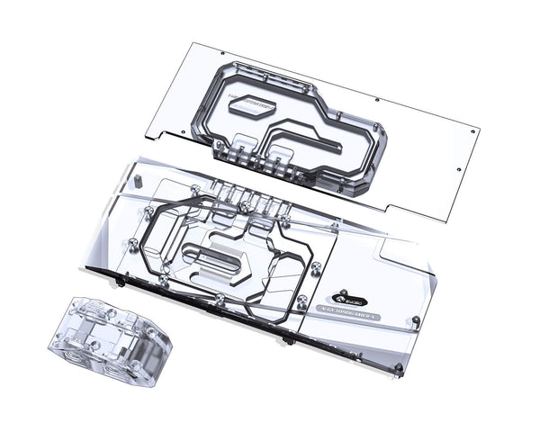 Bykski Full Coverage GPU Water Block w/ Integrated Active Backplate for GALAXY RTX 3090 GAMER (N-GY3090GAMER-TC)