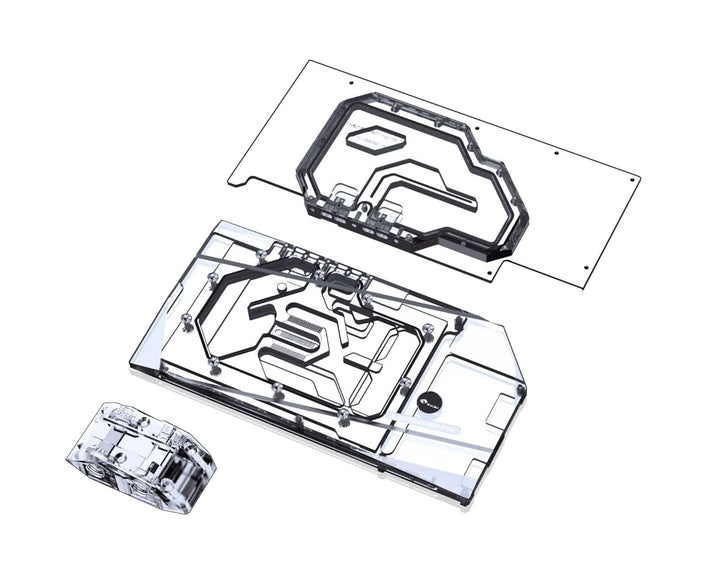 Bykski Full Coverage GPU Water Block w/ Integrated Active Backplate for ASUS RTX 3080Ti/3090 STRIX (N-AS3090STRIX-TC-V3)
