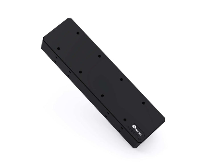 Bykski 8-Way GPU Server Connection Distribution Block - Black POM (B-L2-8BM-X)