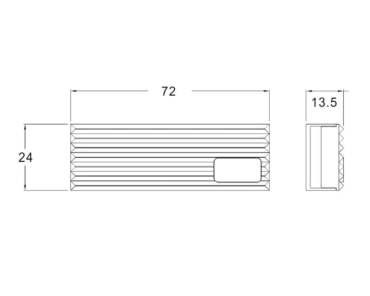 Bykski M.2 SSD Aluminum Hard Disk Armor - Black (B-NVME-CT)