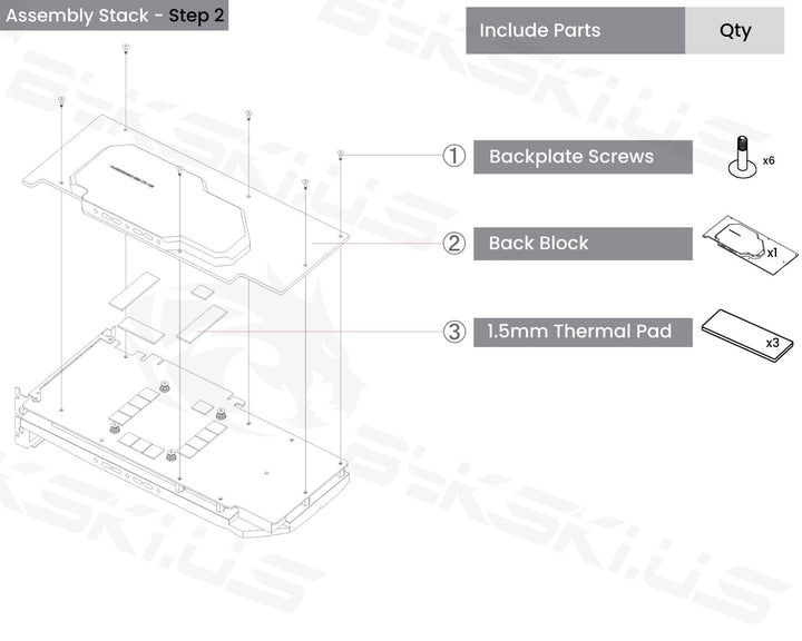 Bykski Full Coverage GPU Water Block with Integrated Backplate For MSI RTX 3090 VENTUS (N-MS3090VES-TC-V2)