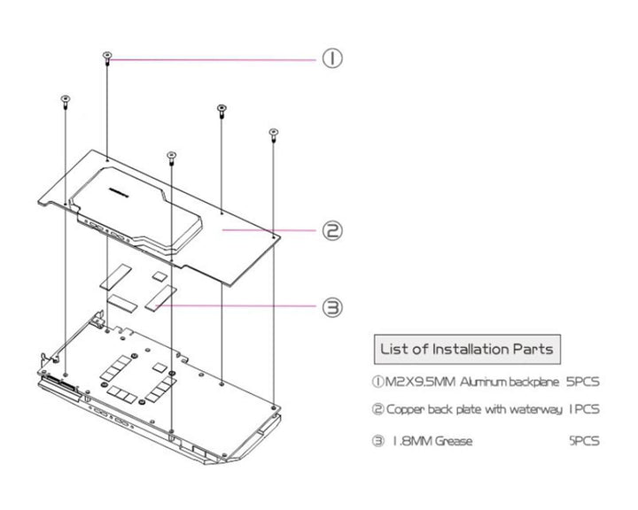 Bykski Full Coverage GPU Water Block w/ Integrated Active Backplate for Zotac RTX 3090 PGF OC (N-ST3090PGF-TC)