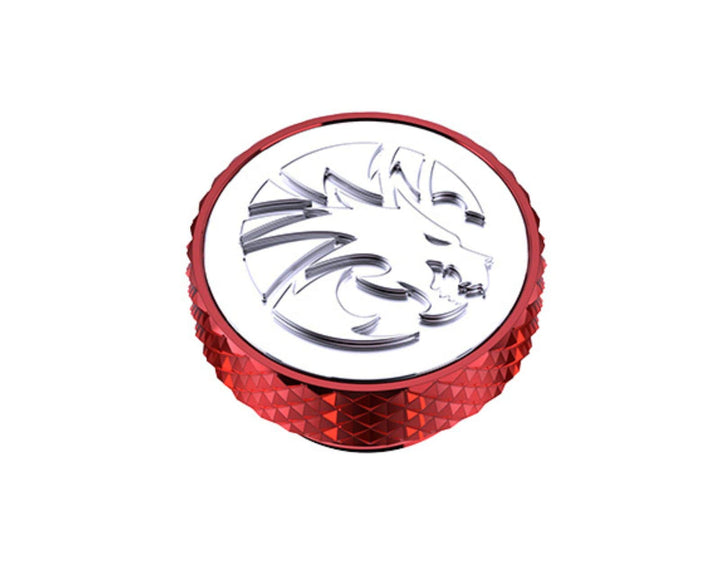 Bykski G 1/4in. Knurled Dragon Logo Stop Plug (B-PD5-DG) - Red