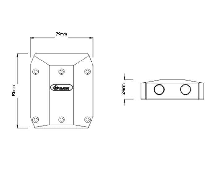 Bykski Dual GPU 60mm SLI/CF Connection Bridge Module Version 4 - Frosted (L6-2WAY)