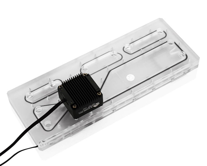 Bykski Distro Plate - Tiny Whale G1 - PMMA w/ 5v Addressable RGB (RBW) (RGV-TL-G1)