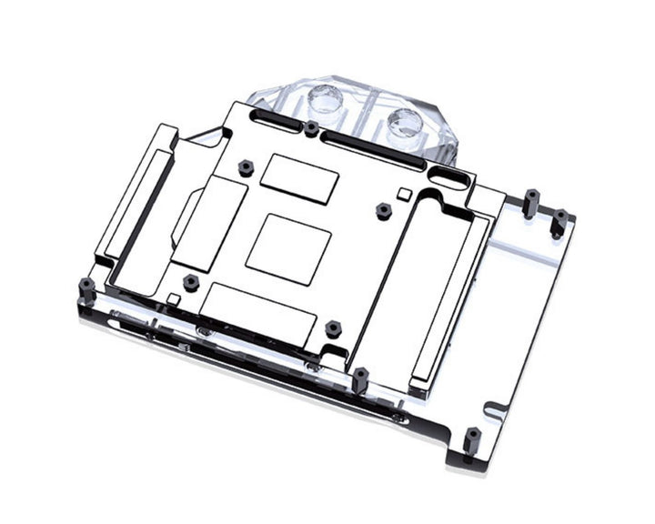 Bykski Full Coverage GPU Water Block and Backplate For MSI GeForce RTX 3060 Ti AERO ITX 8G LHR (N-MS3060TIAERO-X)