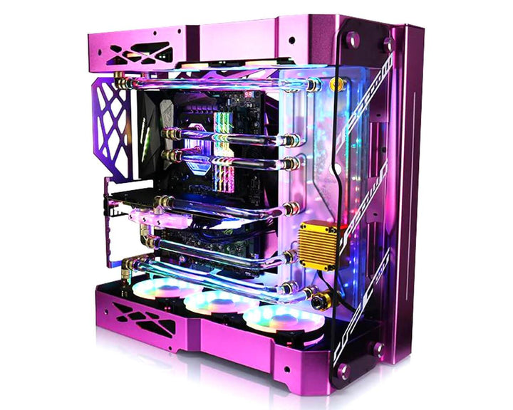 Bykski Distro Plate - Tiny Whale G1 - PMMA w/ 5v Addressable RGB (RBW) (RGV-TL-G1)