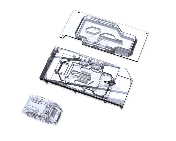 Bykski Full Coverage GPU Water Block w/ Integrated Active Backplate for AIC Reference RTX 3090 (N-RTX3090H-TC-V2)