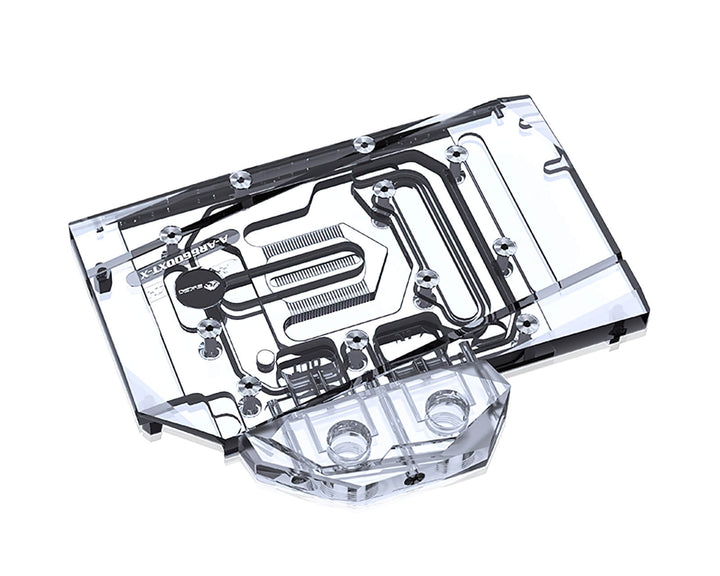 Bykski Full Coverage GPU Water Block and Backplate for ASRock Radeon RX 6600XT Challenger ITX 8GB (A-AR6600XT-X)