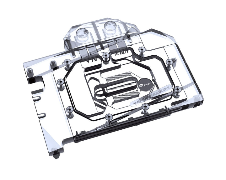 Bykski Full Coverage GPU Water Block and Backplate For Colorful iGAME GeForce RTX 4060 Ti Ultra W OC 8G (N-IG4060TIULDUO-X)