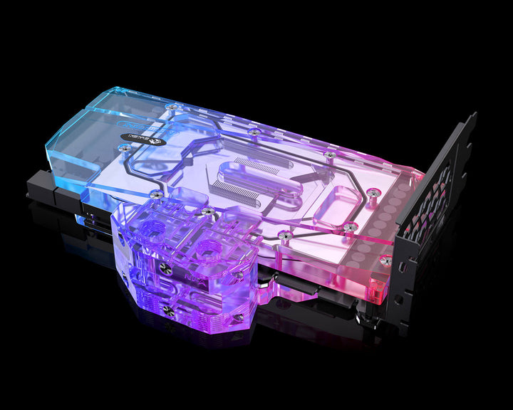 Bykski Full Coverage GPU Water Block w/ Integrated Active Backplate for Colorful iGame Battle-Axe RTX 3090 (N-IG3090ZF-TC)