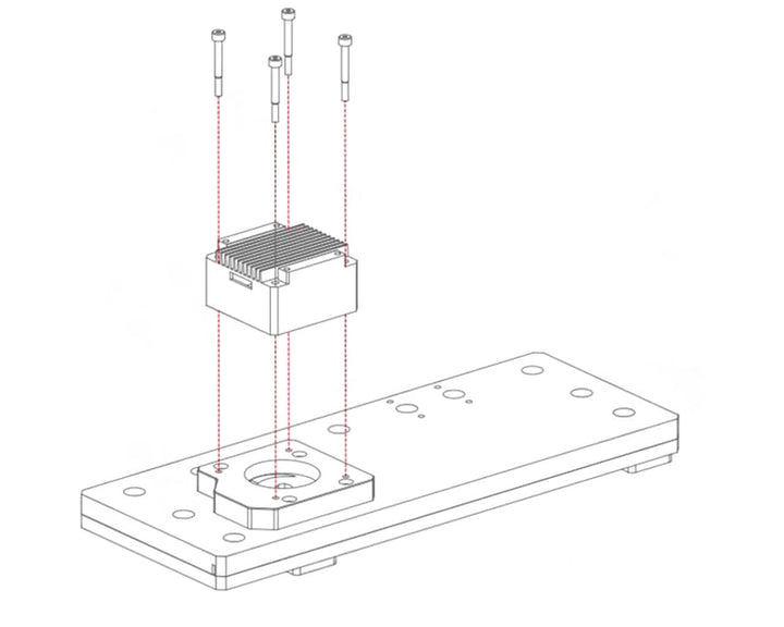 Bykski Distro Plate for Cougar Conquer 2 - Frosted PMMA w/ 5v Addressable RGB (RBW) - Pump Included (RGV-CG-ZFZ-VG-P-F-K)