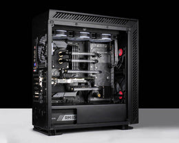 Bykski Distro Plate For InWin TOU1.0 - FROSTED PMMA w/ 5v Addressable RGB (RBW) - Pump Included (RGV-INW-TOU1.0-P-F-K))