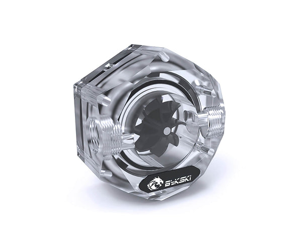 Bykski 6-Sided Flow Indicator w/ 5v Addressable RGB (RBW) (B-FMpa-HC-V2-CL)