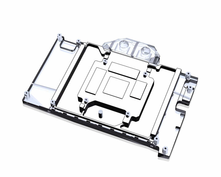 Bykski Full Coverage GPU Water Block and Backplate for Colorful iGame RTX 4080 16GB Ultra W OC (N-IG4080ULOC-X)