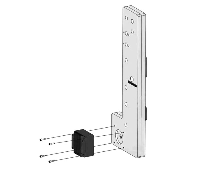 Bykski Distro Plate For InWin 805 - FROSTED PMMA w/ 5v Addressable RGB (RBW) - Pump Included (RGV-INW-805-P-F-K)