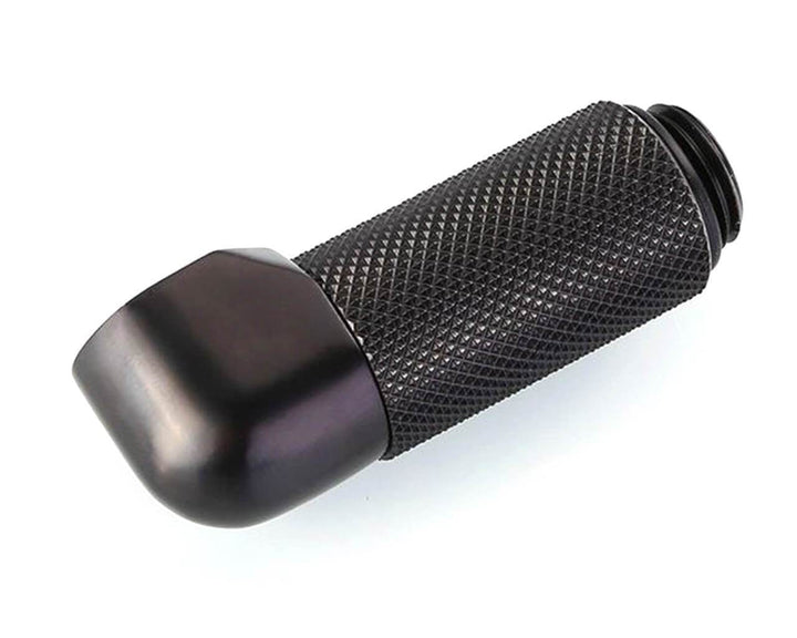 Bykski G 1/4in. Male to Female 90 Degree Rotary 30mm Extension Elbow Fitting (B-RD90-EXJ30) - Black