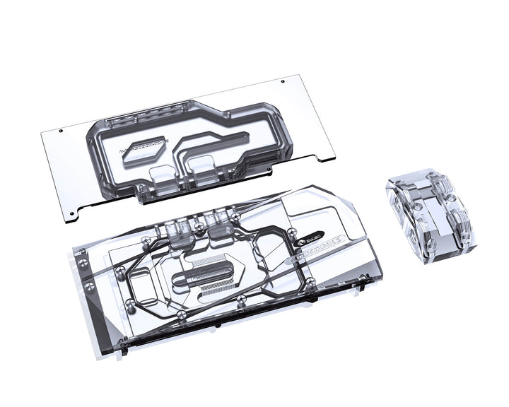 Bykski Full Coverage GPU Water Block w/ Integrated Active Backplate for Zotac RTX 3090 GAMING OC (N-ST3090XG-TC)