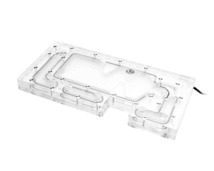 Bykski Distro Plate - ForGame - Frosted PMMA w/ 5v Addressable RGB (RBW) (RGV-FG-AM)