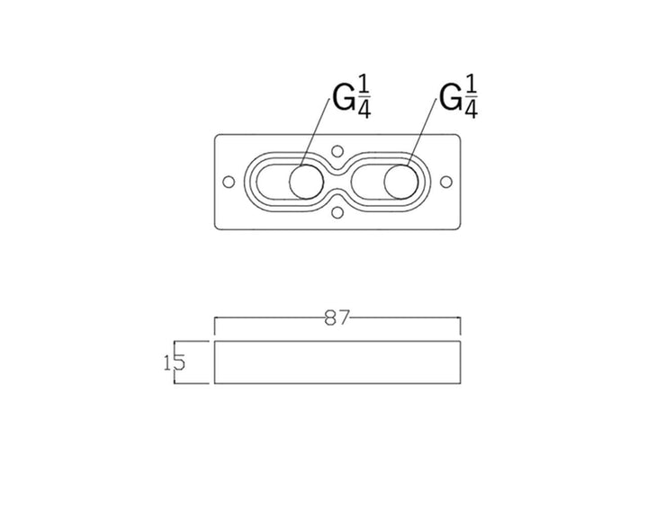 Bykski Distro Plate CPU Port Adjustment Module - Frosted (RGV-TR10-V2)