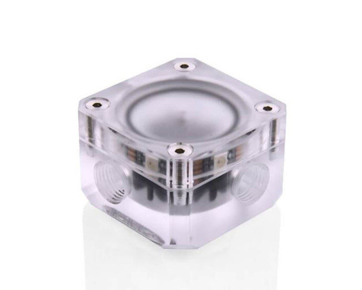 Bykski 3-Way Flow Indicator - Frosted w/ 5v Addressable RGB (RBW) (B-FMpa-V3-X)