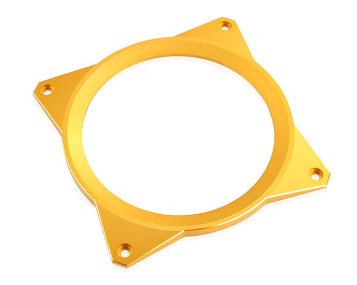 Bykski 120mm Aluminum Fan Cover (B-FAN-COV) - Gold
