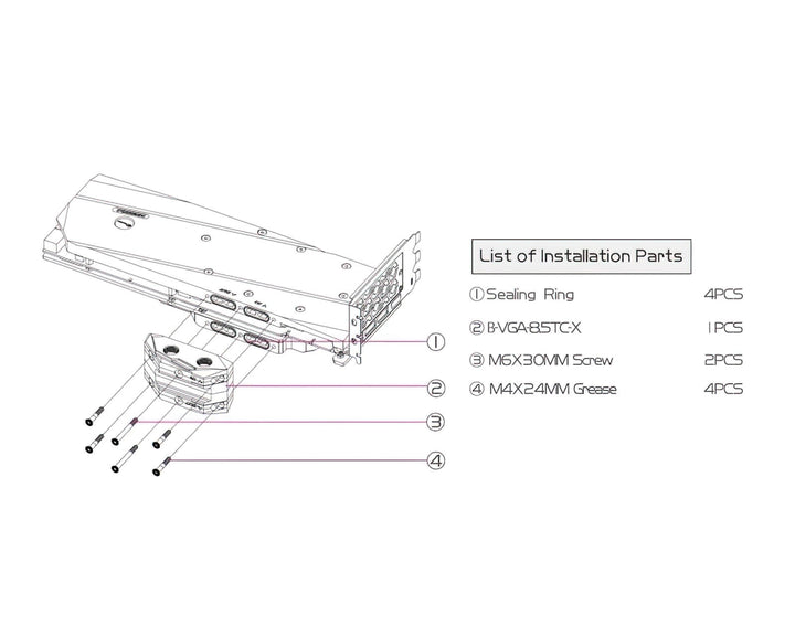 Bykski Full Coverage GPU Water Block with Integrated Active Backplate for GALAXY RTX 3090 24GB Classic (N-GY3090CL-TC)