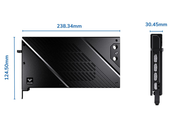 Granzon Full Armor GPU Water Block and Backplate For PNY GeForce RTX 4080 16GB/VERTO EPIC-X RGB OC (GBN-PNY4080VERTO)