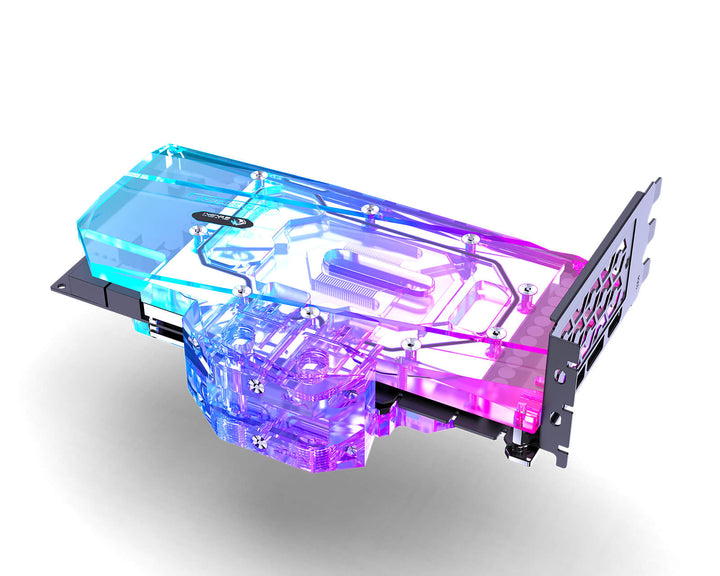 Bykski Full Coverage GPU Water Block w/ Integrated Active Backplate for Inno3D RTX 3090 Ice Dragon (N-ICH3090-TC)