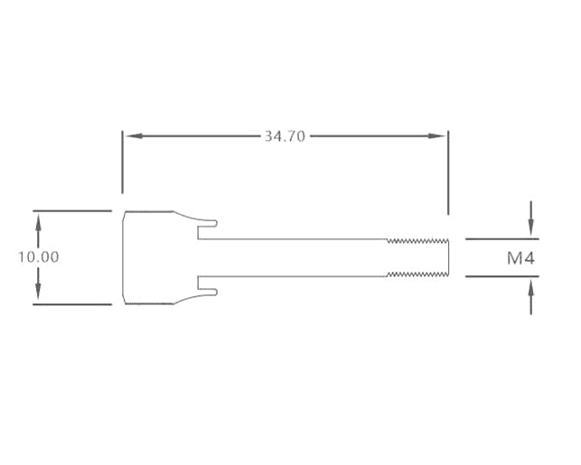Bykski CPU Water Block Mounting Screw (for CPU-XPR-A-MC-V3/CPU-WH-X/CPU-XPR-CD) - Black